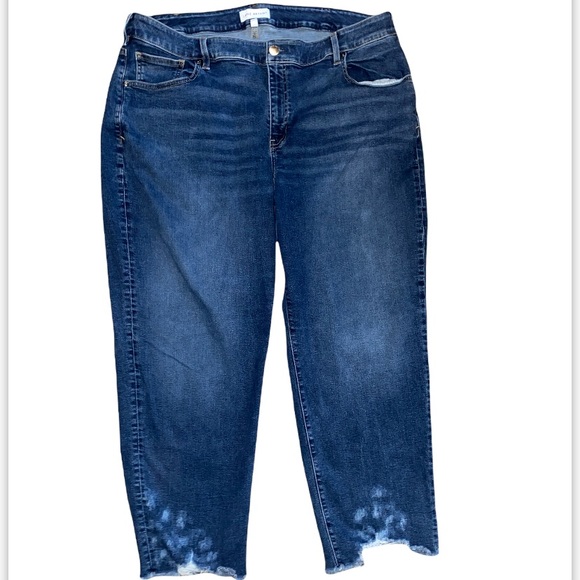 Lane Bryan high rise girlfriend straight jeans 24 - Picture 2 of 4